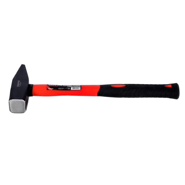 Geepas Fiber Handle Machinist hammer, Durable Sledge hammer GT59249 - Lightweight Rubber Padded Handle with Fiberglass Core, Weighs 1000GM - 127240