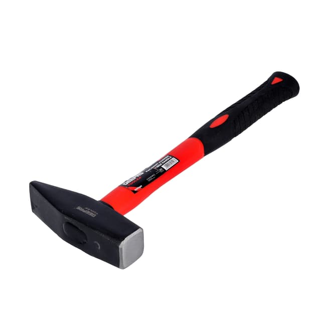 Geepas Fiber Handle Machinist hammer, Durable Sledge hammer GT59249 - Lightweight Rubber Padded Handle with Fiberglass Core, Weighs 1000GM - 127242