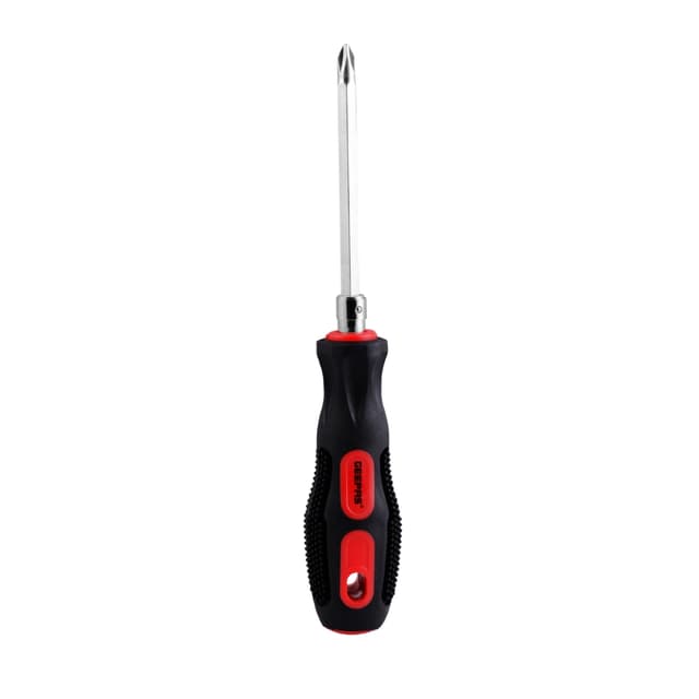 Geepas 2 in 1 Screwdriver - Reversible Double Ended Blade - Grip Handle - Highly Durable Stainless Steel - Ideal for Household, Garage, Office, Professional and More