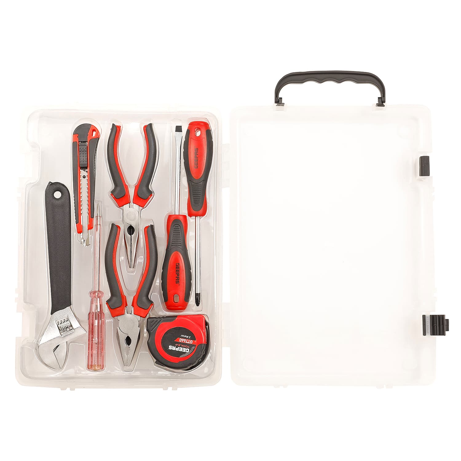 شنطة عدة متكاملة مكونة من 8 قطع جيباس Geepas Premium Hand Tool Set