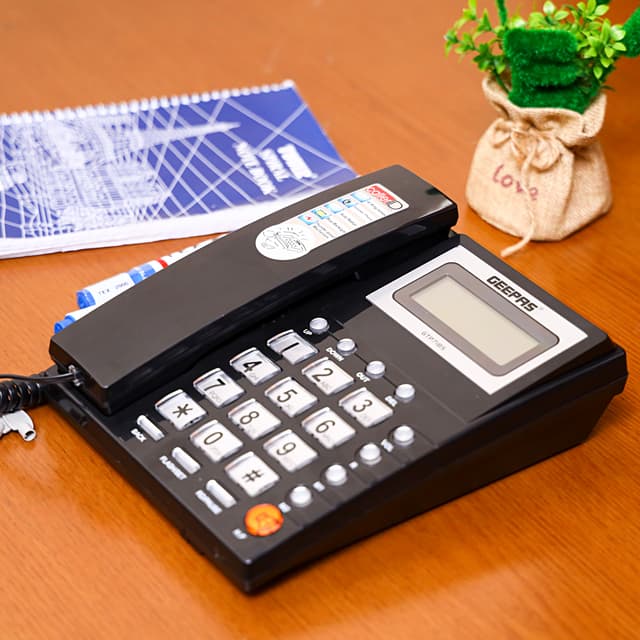 هاتف أرضي ب 16 رقم  Telephone LCD Geepas