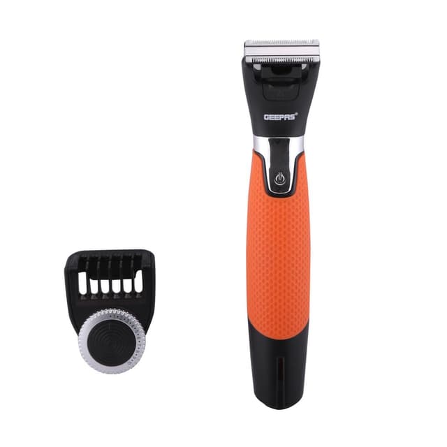 مكينة حلاقة رجالية جيباس لاسلكية 500 مللي أمبير مقاومة للماء  Geepas  2 in 1 Grooming Kit Body Groomer & Face Stubble Beard Trimmer