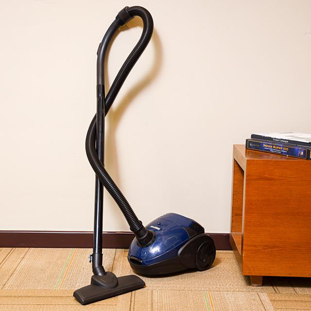 Geepas Vacuum Cleaner With Dust Bag, 2200w 1.5l Powerful Suction Dust Full Indicator Flexible Hose With Airflow On Handle Pedal Switch And Auto-Rewinding Wire 2 Years Warranty - SW1hZ2U6MTQ3MzEw
