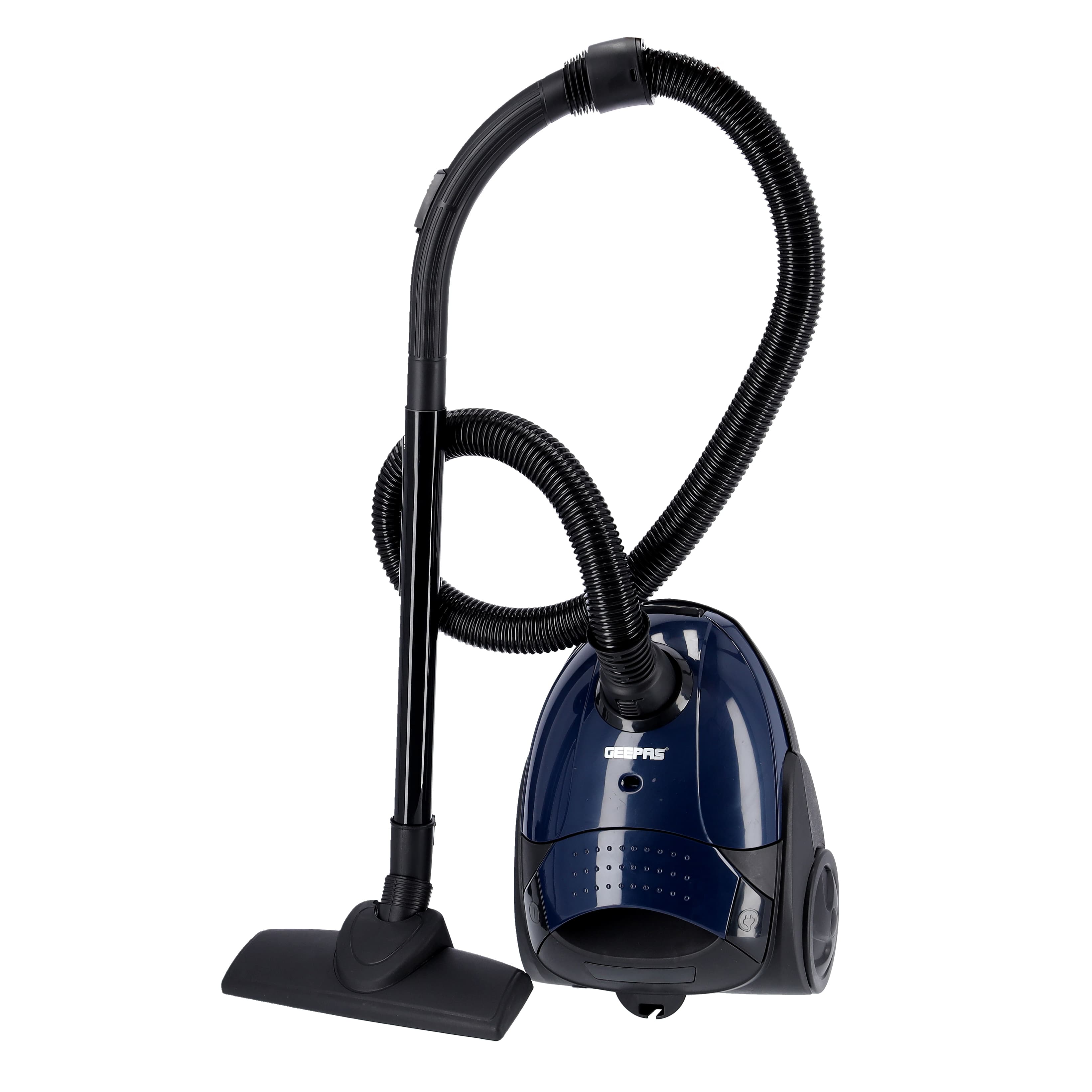 Geepas Vacuum Cleaner With Dust Bag, 2200w 1.5l Powerful Suction Dust Full Indicator Flexible Hose With Airflow On Handle Pedal Switch And Auto-Rewinding Wire 2 Years Warranty