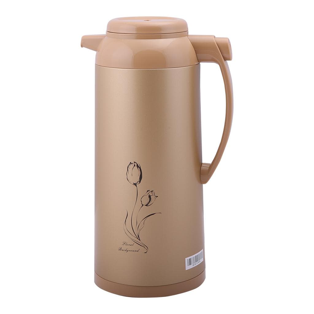 Geepas Gvf27014 1.9l Hot & Cold Vacuum Flask - Portable Lightweight With Comfortable Handle Pouring Spot Double Walled Stainless Steel For Tea Coffee Drinks | 24 Hour Heat/Cold Retention 2 Years Warranty