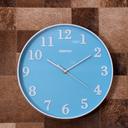 ساعة حائط دائرية جيباس بدون صوت أزرق وأبيض Geepas Wall Clock Silent Non Ticking - SW1hZ2U6MTQ3NjAy