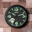 ساعة حائط جيباس بدون صوت أسود وأخضر Geepas Wall Clock Silent Non Ticking - 124547