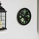 ساعة حائط جيباس بدون صوت أسود وأخضر Geepas Wall Clock Silent Non Ticking - 124545