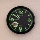 ساعة حائط جيباس بدون صوت أسود وأخضر Geepas Wall Clock Silent Non Ticking - 124546
