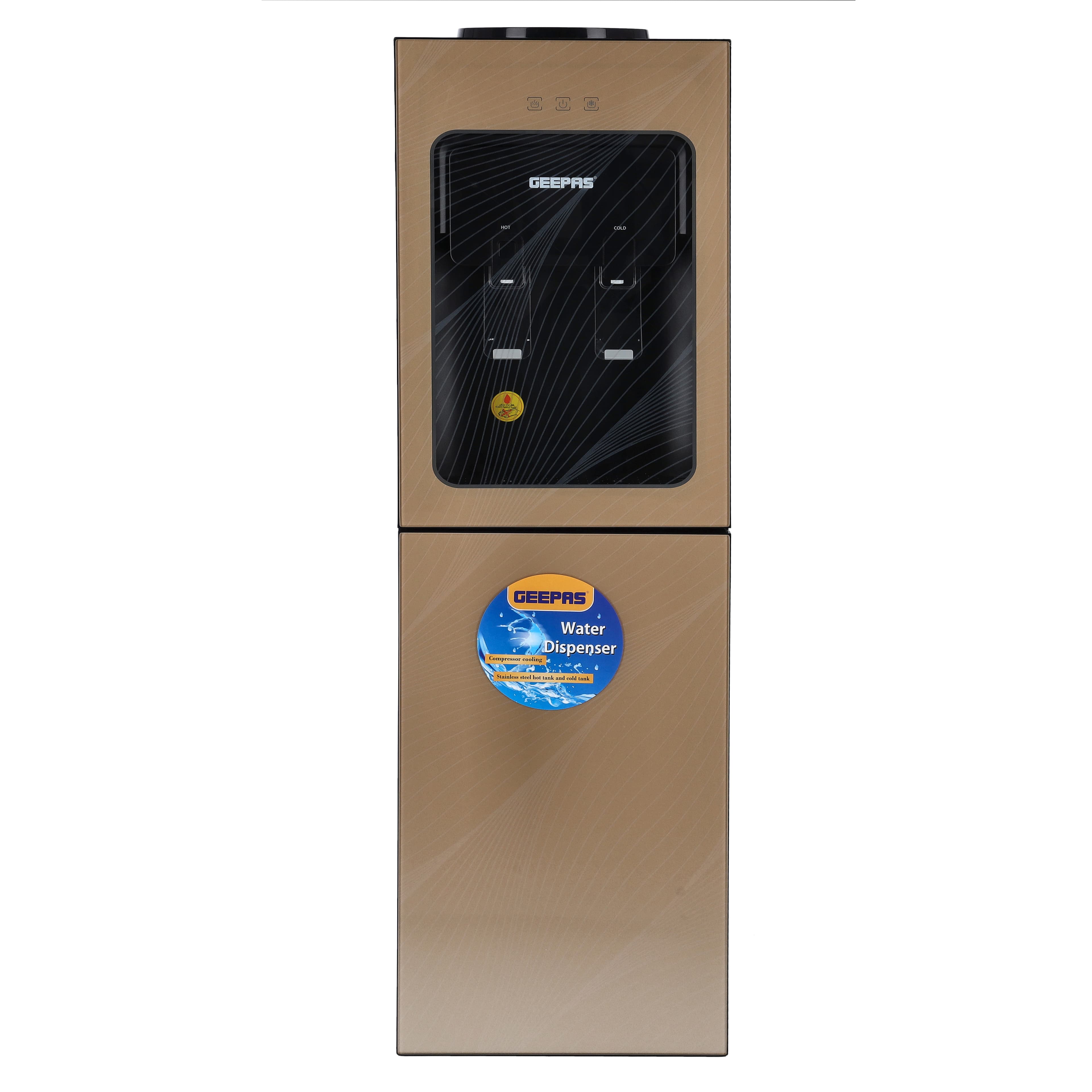 Geepas GWD8363 Water Dispenser - Portable High-Quality Food Grade Stainless Steel Tank Non-Dust Adhesive Prevents Bacteria - No Water Leakage, Low Cost - Easy to Install - Ideal for Home Office & More