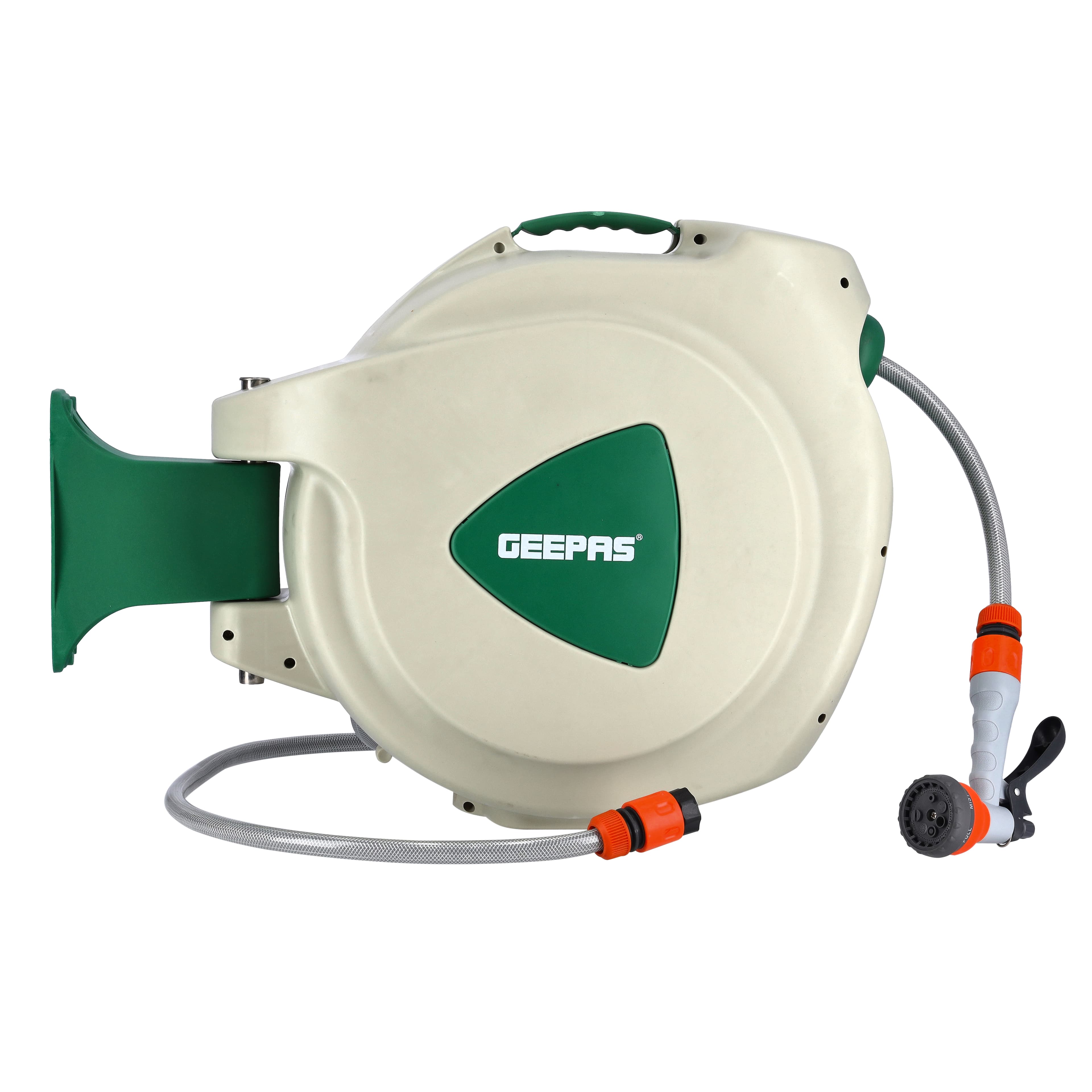 بكرة خرطوم ماء 30 متر مع رشاش جيباس Automatic Water Hose Reel 30M Geepas