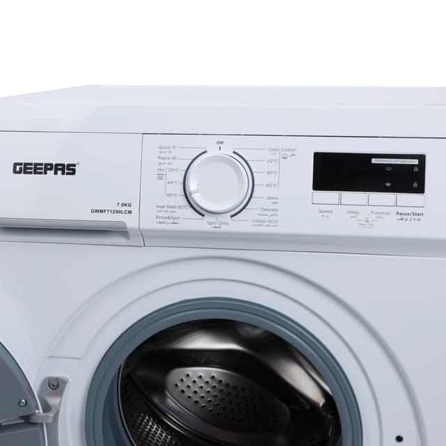 Geepas Front Loading Washing Machine 7 Kg GWMF71200LCJ - 124696