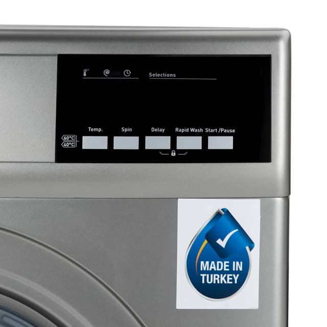 Geepas 8kg 1000RPM Fully Automatic Front Load Washing Machine GWMF8021STV - 127287