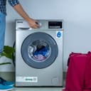 Geepas 8kg 1000RPM Fully Automatic Front Load Washing Machine GWMF8021STV - 127293