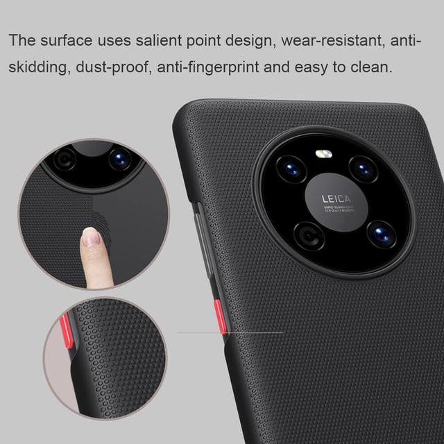كفر موبايل Nillkin Cover Compatible with Huawei Mate 40 Case Super Frosted Shield Hard Phone Cover [ Slim Fit ]  - Black - SW1hZ2U6MTIyNjQ4