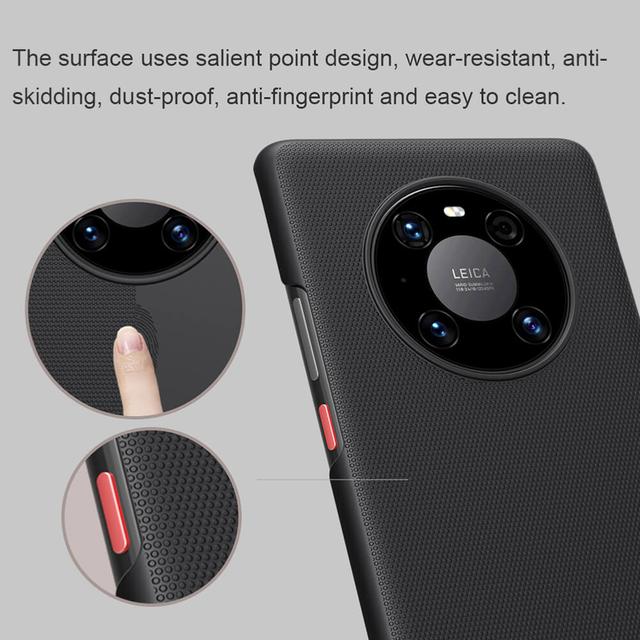 Nillkin Cover Compatible with Huawei Mate 40 Pro Case Super Frosted Shield Hard Phone Cover [ Slim Fit ] [ Designed Case for Huawei Mate 40 Pro ] - Black - Black - SW1hZ2U6MTIyMjU2