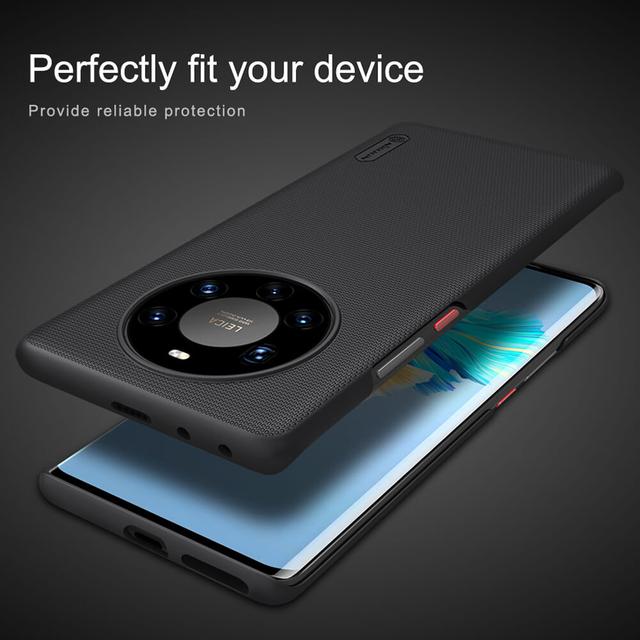 كفر موبايل Nillkin Cover Compatible with Huawei Mate 40 Pro+ Case Super Frosted Shield Hard Phone Cover [ Slim Fit ] - Black - SW1hZ2U6MTIyNjYz