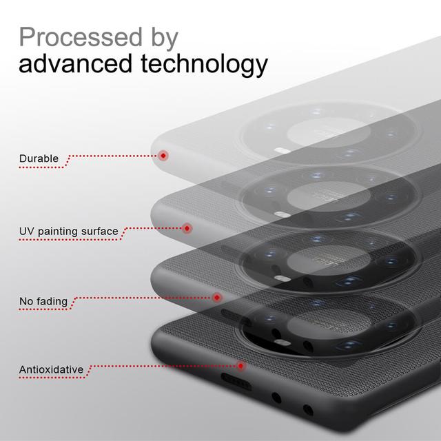 كفر موبايل Nillkin Cover Compatible with Huawei Mate 40 Pro+ Case Super Frosted Shield Hard Phone Cover [ Slim Fit ] - Black - SW1hZ2U6MTIyNjY3