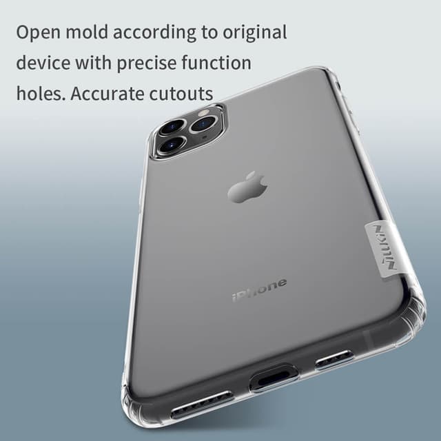 Nillkin iPhone 11 Pro Max Case Nature Series Soft TPU Transparent Mobile Cover - Clear - Clear