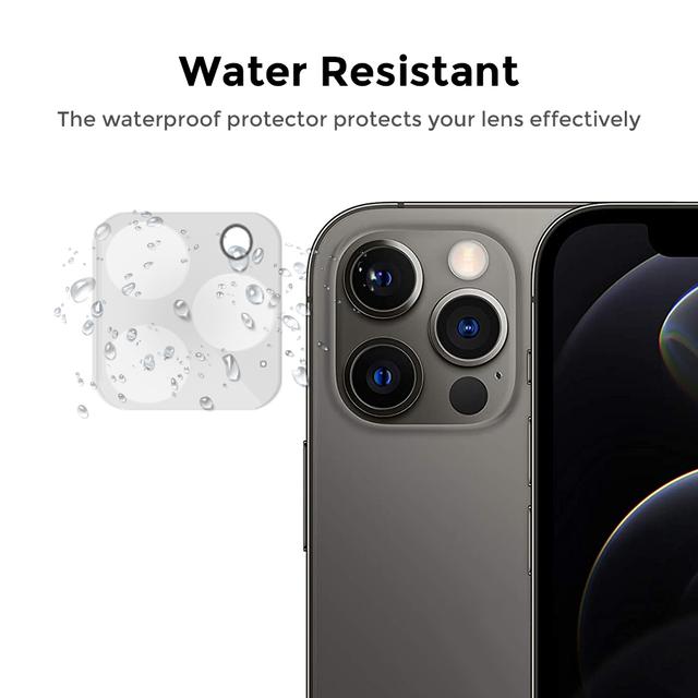 O Ozone Glass Lens Protector Compaitble For Apple iPhone 12 Pro Lens Guard HD Slim Full Coverage Protective Film Lens Cover [ Perfect Fit iPhone 12 Pro Lens Protector ] [Pack Of 2] - Clear - Clear - SW1hZ2U6MTIzNTA1