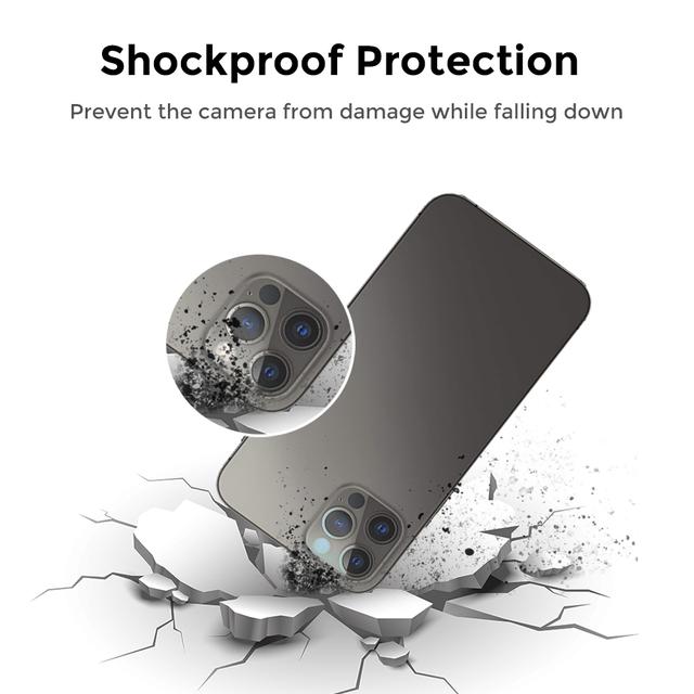 لصاقة حماية الكاميرا الخلفية للآيفون O Ozone Glass Lens Protector Compaitble For Apple iPhone 12 Pro - SW1hZ2U6MTIzNTA3