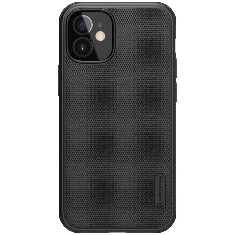 Nillkin Cover Compatible with Apple iPhone 12 Mini (5.4 Inch) Case Super Frosted Shield Hard Phone Cover [ Slim Fit ] [ Designed Case for iPhone 12 Mini (5.4 Inch) ] - Black - Black