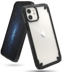Ringke Cover for Apple iPhone 12 Mini Case (5.4 Inch) Hard Fusion-X Ergonomic Transparent Shock Absorption TPU Bumper [ Designed Case for iPhone 12 Mini ] - Black - Black - SW1hZ2U6MTI2OTA1