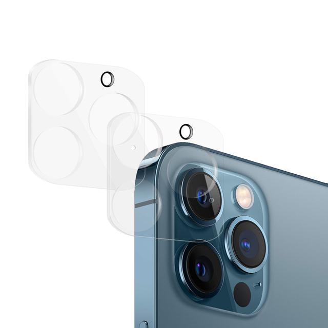 O Ozone Glass Lens Protector Compaitble For Apple iPhone 12 Pro Lens Guard HD Slim Full Coverage Protective Film Lens Cover [ Perfect Fit iPhone 12 Pro Lens Protector ] [Pack Of 2] - Clear - Clear - SW1hZ2U6MTIzNDk1