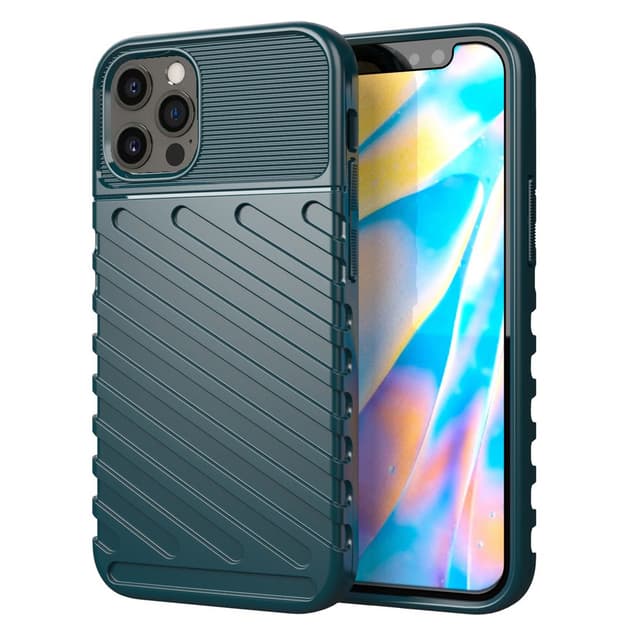 O Ozone Cover Compatible with iPhone 12 Pro / iPhone 12 Case, Rugged TPU Series Slim Ultra-Thin Lightweight Flexible Tough Protective Cover [ Designed Case for iPhone 12 Pro / iPhone 12 ] - Green - Green