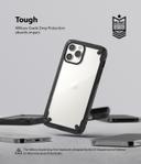 Ringke Cover for iPhone 12 / iPhone 12 Pro Case (6.1 Inch) Hard Fusion-X Ergonomic Transparent Shock Absorption TPU Bumper [ Designed Case for iPhone 12 / iPhone 12 Pro ] - Black - Black - SW1hZ2U6MTI3NTQ1