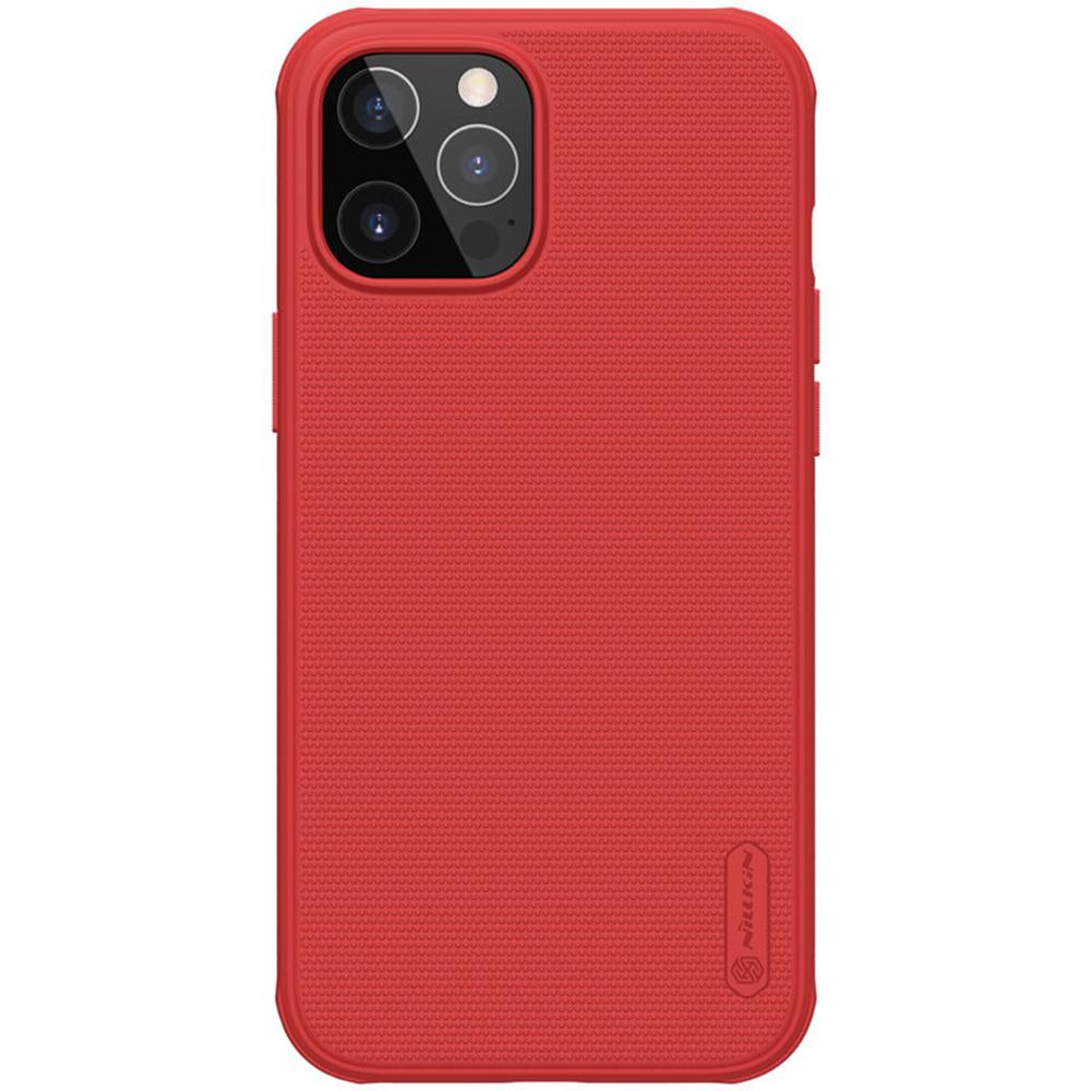 Nillkin Cover Compatible with iPhone 12 Pro Max Case Super Frosted Shield Pro Hard Phone Cover [ Slim Fit ] [ Designed Case for iPhone 12 Pro Max ] - Red - Red