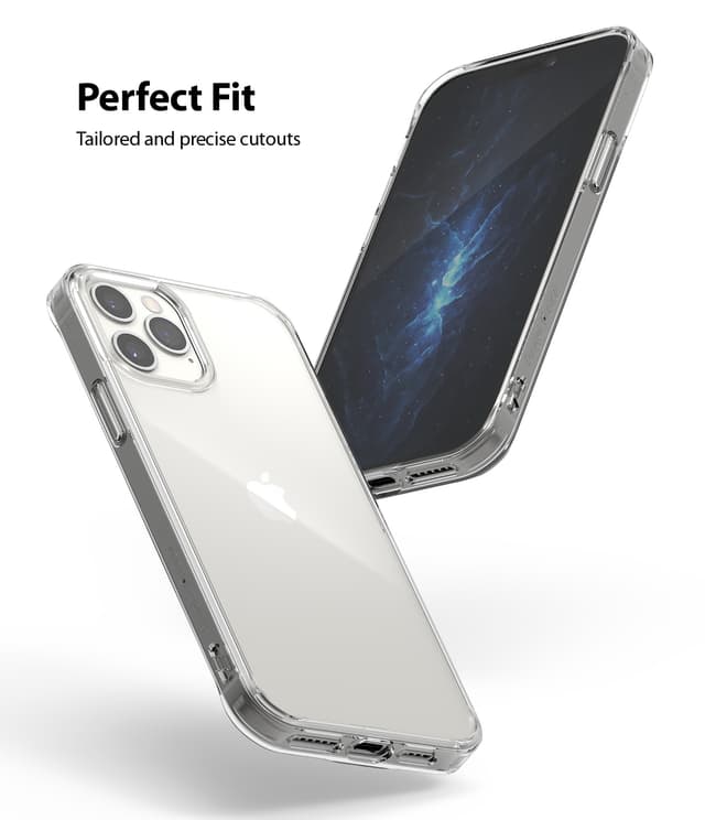 Ringke Fusion Cover for iPhone 12 Pro Max Case (6.7 Inch) Shock Proof Matte Finish Tough Impact Alleviation Technology Raised Bezel [ Designed Case For iPhone 12 Pro Max ] - Clear - Clear