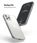 Ringke Fusion Compatible with Apple iPhone 12 Pro Max Case Shock Absorption Matte Finish Tough Impact Alleviation Technology Raised Bezel Cover [ Designed Case For iPhone 12 Pro Max ] - Clear - Clear