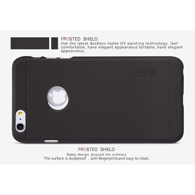Nillkin Cover Compatible with iPhone 6s Plus / iPhone 6 Plus Case Super Frosted Shield Hard Phone Cover [ Slim Fit ] [ Designed Case for iPhone 6s Plus / iPhone 6 Plus ] - Black - Black
