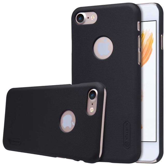 كفر موبايل Nillkin Cover Compatible with Apple iPhone 7 Case Super Frosted Shield Hard Phone Cover [ Slim Fit ] - Black - SW1hZ2U6MTIyNjc4