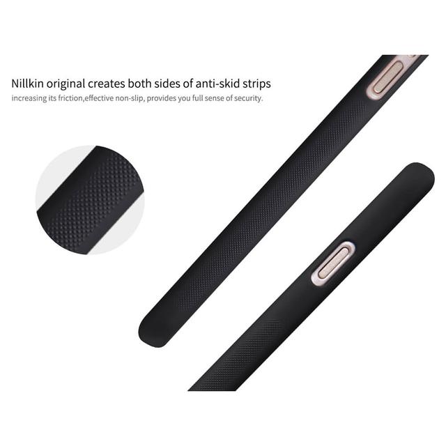 Nillkin Cover Compatible with Apple iPhone 7 Case Super Frosted Shield Hard Phone Cover [ Slim Fit ] [ Designed Case for iPhone 7 ] - Black - Black