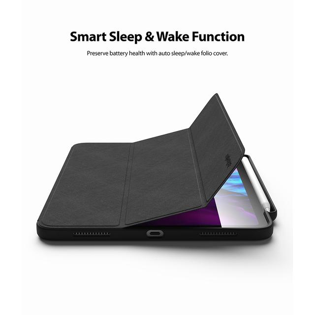 كفر الآيباد الذكي مع حمالة القلم  Smart Case - Ringke لجهاز iPad Pro 12.9inch (2020) - SW1hZ2U6MTMxMTIy