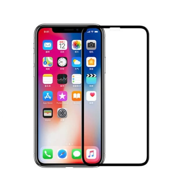 Nillkin iPhone XS Max Tempered Glass Screen Protector Protective Film Screen Protector - Clear - Black