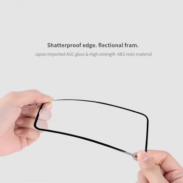 Nillkin iPhone XS Max Tempered Glass Screen Protector Protective Film Screen Protector - Clear - Black