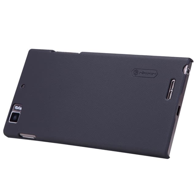 Nillkin Lenovo K900 Frosted Hard Shield Phone Case Cover with Screen Protector - Black - Black