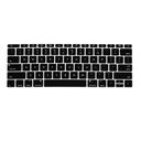 O Ozone Macbook Keyboard Skin for MacBook Pro 12 Inch for MacBook Retina 12 inch Keyboard Cover 2017 2016 2015 Compatible with A1534 A1708 US English Layout Black - Black - SW1hZ2U6MTIzMjM1