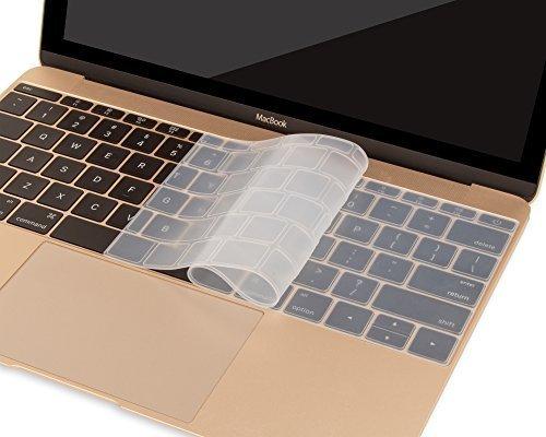 O Ozone Macbook Keyboard Skin for MacBook Pro 12 Inch for MacBook Retina 12 inch Keyboard Cover 2017 2016 2015 Compatible with A1534 A1708 US English Layout Clear - Clear - SW1hZ2U6MTIzMTY2