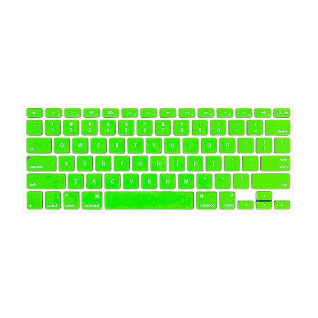 O Ozone Macbook Keyboard Skin for MacBook Air 13 Inch for MacBook Pro 15 inch Keyboard Cover 2017 2015 2014 2013 2011 Compatible with A1369 A1398 A1425 A1466 A1502 US English Layout Green - Green - SW1hZ2U6MTI1NTgy