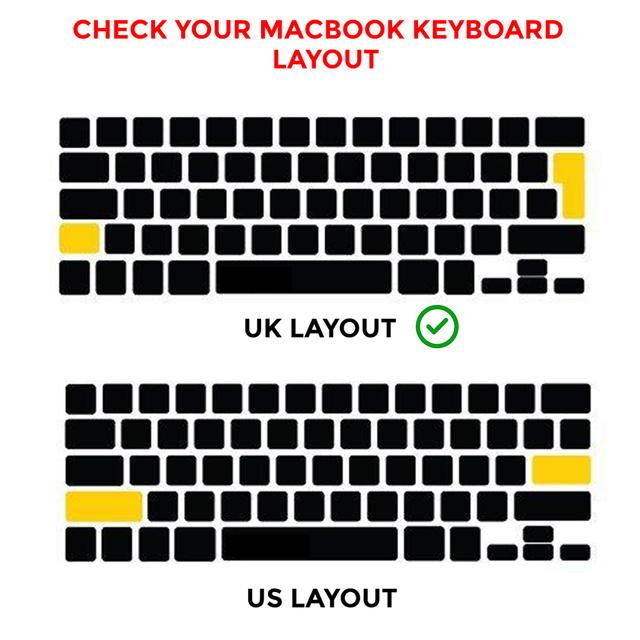 O Ozone Macbook Keyboard Skin for MacBook Air 13 Inch for MacBook Pro 15 inch Keyboard Cover 2017 2015 2014 2013 2011 Compatible with A1369 A1398 A1425 A1466 A1502 UK English Arabic Layout Gold - Gold - SW1hZ2U6MTIzNjc4