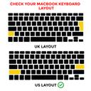 O Ozone Macbook Keyboard Skin for MacBook Air 13 Inch for MacBook Pro 15 inch Keyboard Cover 2017 2015 2014 2013 2011 Compatible with A1369 A1398 A1425 A1466 A1502 US English Arabic Layout Orange - Orange - SW1hZ2U6MTI0NTc2