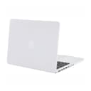 O Ozone Frost Matte Rubberized Hard Case for Macbook Pro 13 Inch Cover Retina ( 2015 / 2014 / 2013 ) Compatible with A1425 A1502 Pearl White - Pearl White