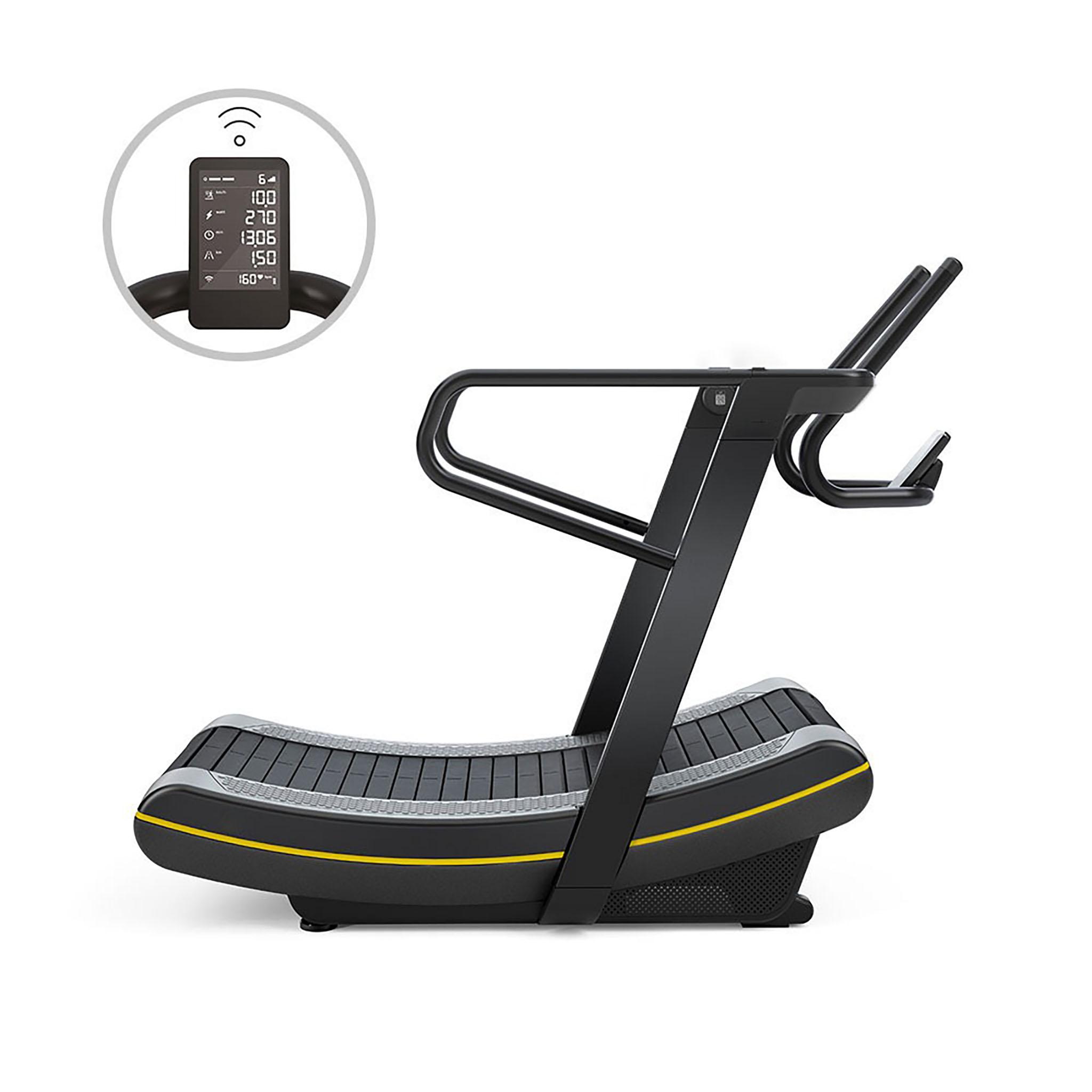 سير مشي ثابت أسود مارشال فتنس Marshal Fitness Black Manual Curved Treadmill