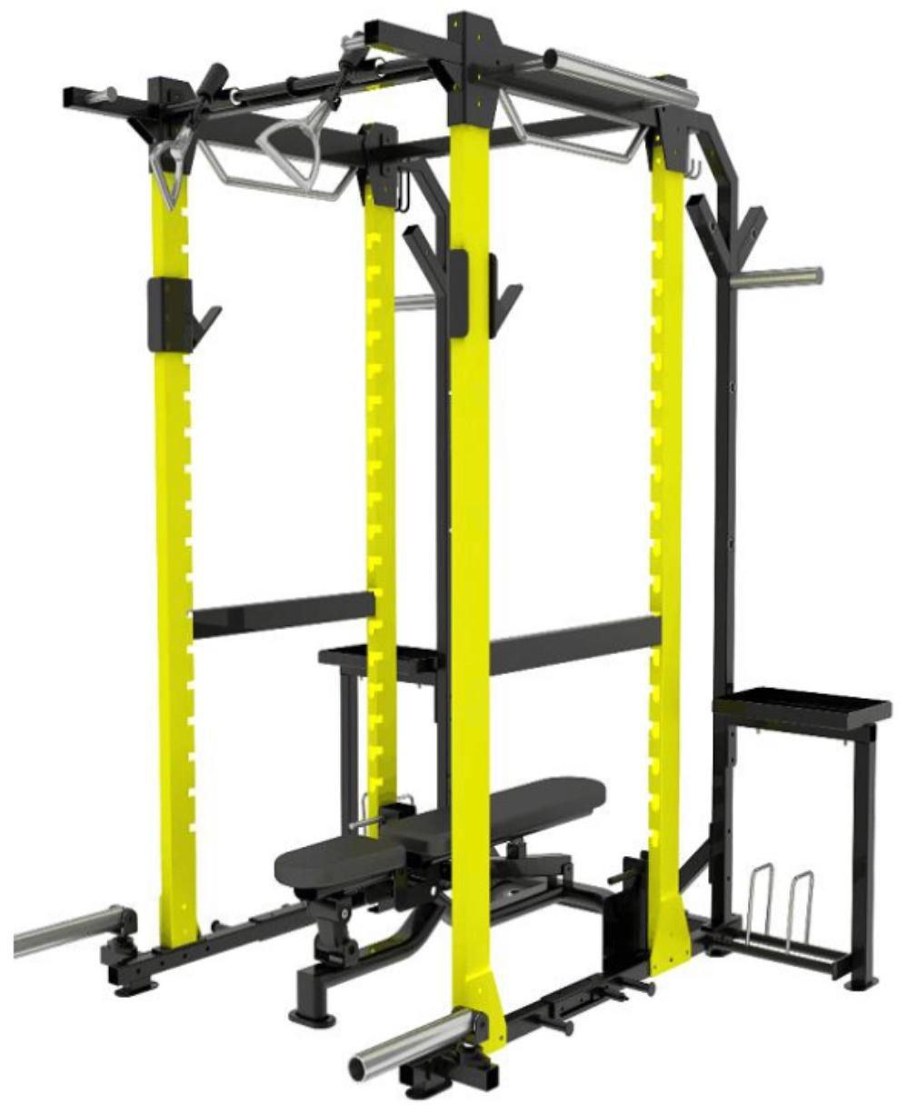 Marshal Fitness multifunction squat rack mf gym 17664 sh