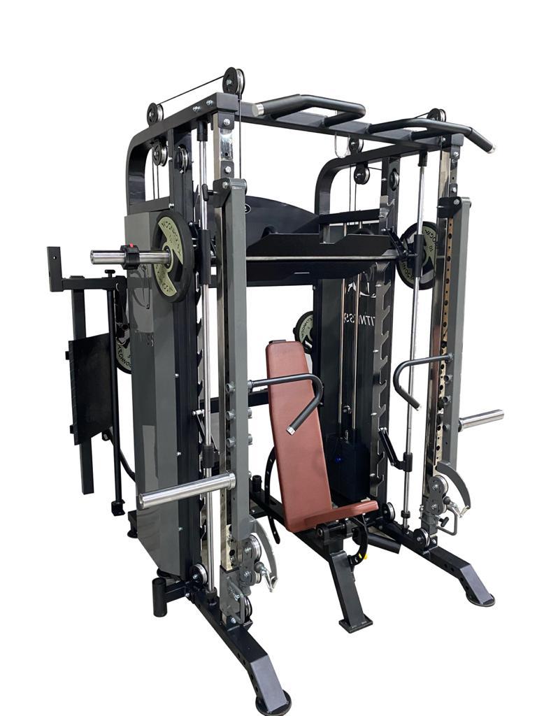 Marshal Fitness multifunctional smith machine trainer with bench mf gym 17691