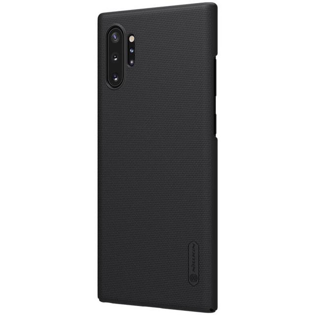 Nillkin Cover Compatible with Samsumg Galaxy Note 10+ / Note 10+ 5G Case Super Frosted Shield Hard Phone Cover [ Slim Fit ] [ Designed Case for Galaxy Note 10+ / Note 10+ 5G ] - Black - Black - SW1hZ2U6MTIyMDgw